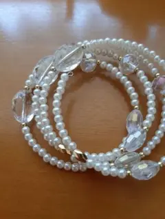 パール　ブレスレット　フリーサイズ