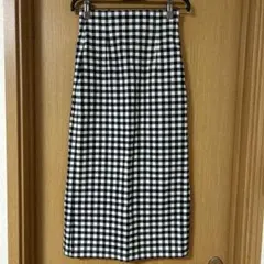 GU ジーユー ギンガムチェック タイトスカート Sサイズ