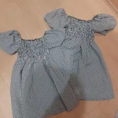 ギンガムチェックワンピース100.110