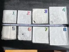 【引退】【コレクション】花柄刺繍ハンカチ 8枚 swatowなど