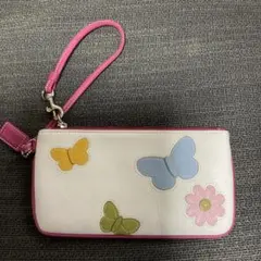 ssx2673様専用　Coach 蝶と花のデザインポーチ