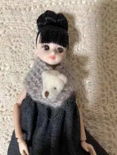リカちゃん　ブライス　アイシードールアウトフィット小物　マフラー