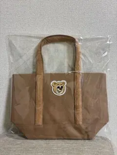 ラブラリーバイフェイラー オールドテディ　ワッペントートバッグ ベージュL