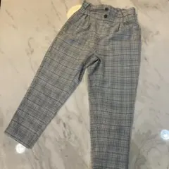 GU チェック柄 ロングパンツ 120