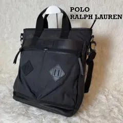 POLO RALPH LAUREN 3way ショルダーバッグ ブラック