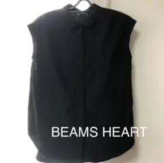 美品　BEAMS HEART 黒　ブラウス