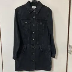 ZARA ブラックデニム ミニワンピース