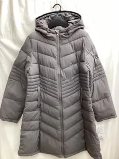 [T507]☆キルティングコート☆[L/グレー]全開ジップUP☆水をはじきやすい