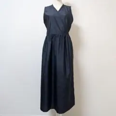 K295 ◆大島紬のカシュクールワンピース 2way ロング