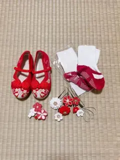 七五三　3歳　女の子　小物セット