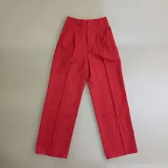 【未使用品】GU カラースラックス センタープレス S 赤