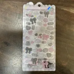 FUWA FUWA DROP フワフワドロップ フロッキーシール しろくろうさぎ