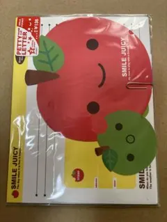 平成レトロ レターセット りんご 可愛い レア 当時物