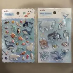 amifa ウォーターシールアクアリウム　2種類セット