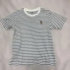 UT × Disney ミッキーマウス Tシャツ Sサイズ　ボーダー　ネイビー