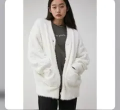 シャギーニットカーディガン