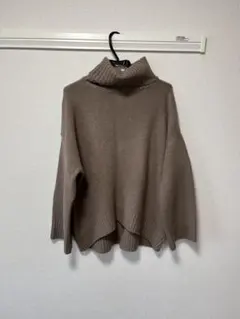 【GRL】タートルネックニット F ベージュ