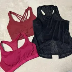adidas他スポーツブラとタンクトップ3点セット