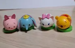 【チョコエッグ　ツムツム4点】　ディズニー　ツムツム　マリー　プーさんなど