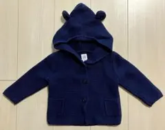 babyGAP くま耳フード付きニットカーディガン 6-12month 70cm