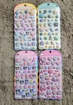サンリオ⭐コットンパフィーシール 4枚セット
