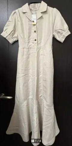 新品タグ付き　シャツワンピース　M