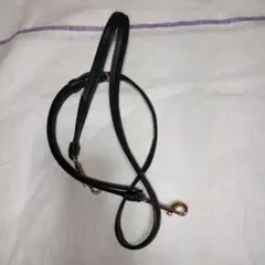 ブラック合成皮革ストラップ ゴールド金具