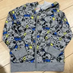 PEANUTS スヌーピー パーカー 120サイズ グレー