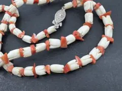 M5115 珊瑚　ネックレス　ヴィンテージ アクセサリー