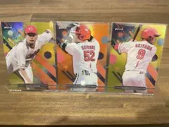 Topps Finest 広島東洋カープ シリアルカード3枚セット