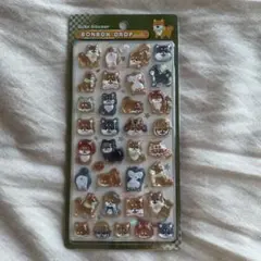 【匿名配送】ボンボンドロップシール　和柄　芝犬