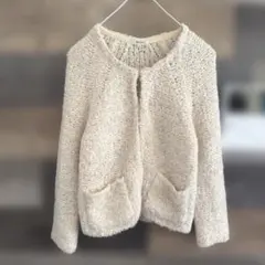BALLSEY ボールジィ　トゥモローランド　モヘヤ　カーディガン　M ベージュ