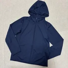 UNIQLO エアリズムUVカットパーカー 140cmネイビー