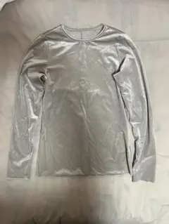 ベロアトップス　ライトグレー