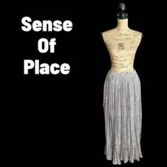 美品✨【sense of place】レオパードプリーツスカート　ウエストゴム