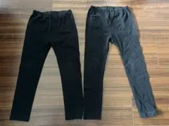【ユニクロ】ブラック レギンス ズボン 110 2枚セット
