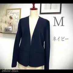 レディース Ｖネック ジャケット スーツ ネイビー M新品未使用