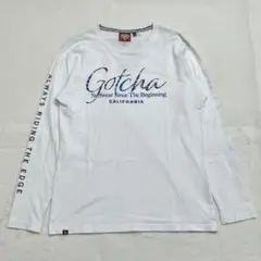 ガッチャ 長袖 Tシャツ ロンT L 白 刺繍 CALIFORNIA サーフのサムネイル