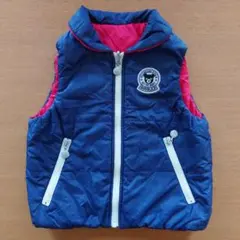 DOUBLE.Bフード付きベビーリバーシブルベスト