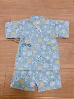 くろわっさんす ベベ 甚平 90サイズ 花火柄