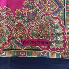 イブサンローラン　シルク大判ストール　スカーフ