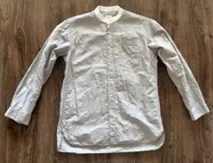 URBAN RESEARCH バンドカラーシャツ L リネン混