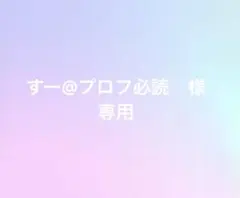 すー@プロフ必読　様　専用