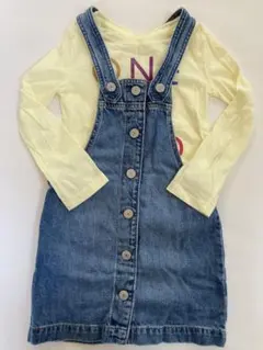 GAP キッズ　ガールズ XSサイズ　ジャンパースカート・カットソー