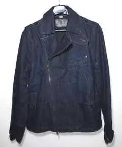 ダナキャランニューヨーク ジーンズ デニム ライダースジャケット USM 未使用