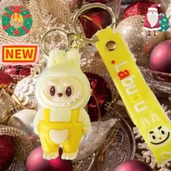 可愛い ラブブキーホルダー ☆ レア♥期間限定♥LABUBUバント付き☆イエロー