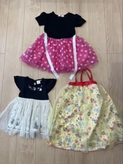 Disney ディズニー 半袖 ワンピース 3点セットのサムネイル