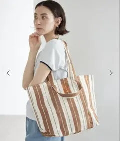 【別注】＜beej＞ストライプ 2WAY トートバッグのサムネイル
