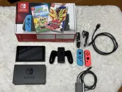 すぐ遊べる Switch本体 HAC-001+スマブラ マリカ等 5本 - メルカリ