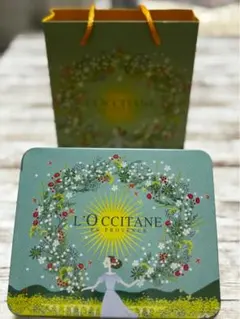 L'OCCITANE ハンドクリーム 2本セット ギフト缶入り手提げ付き。